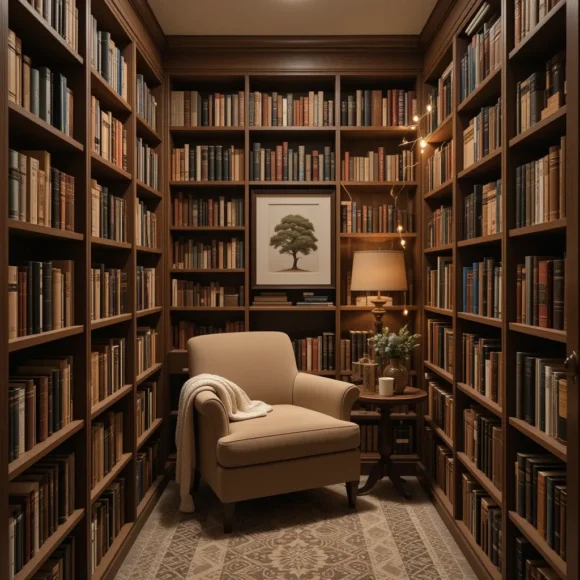 Floor-To-Ceiling Bookshelves