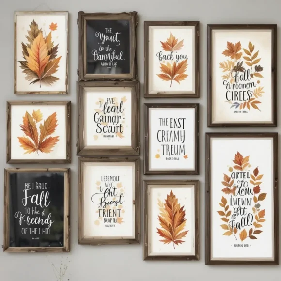 Gallery Wall with Autumn Themes