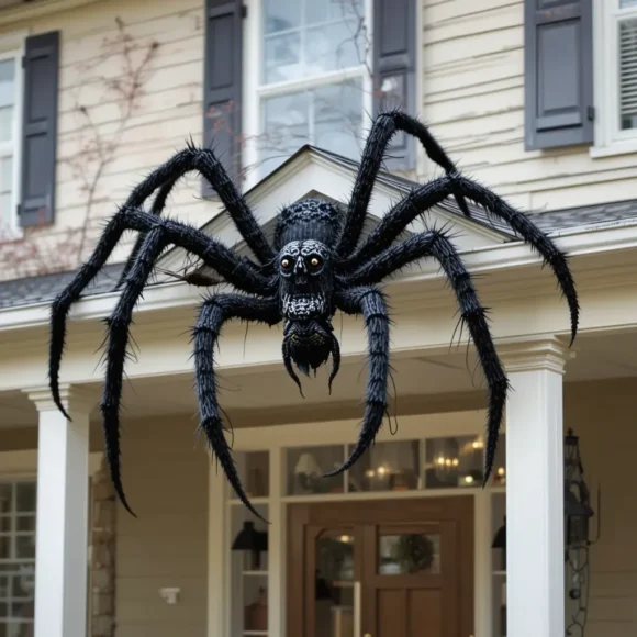 Giant Spider on the Roofline