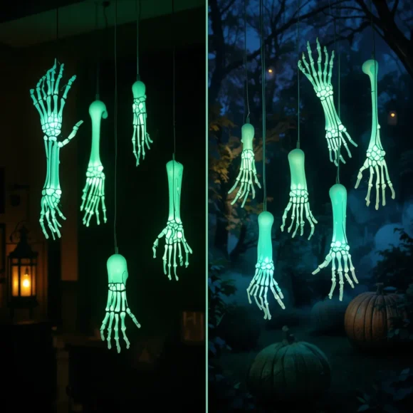 Glow-in-the-Dark Skeleton Hands