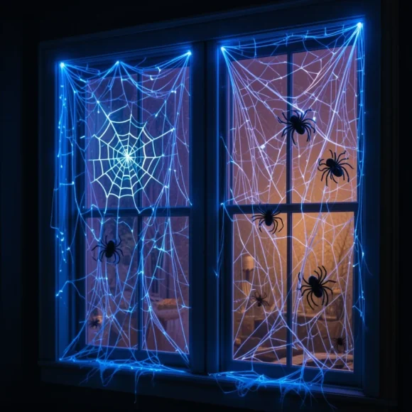 Glow-in-the-Dark Spider Webs