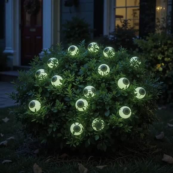Glowing Eyeballs in Bushes