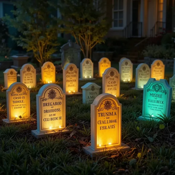 Glowing Graveyard Scene