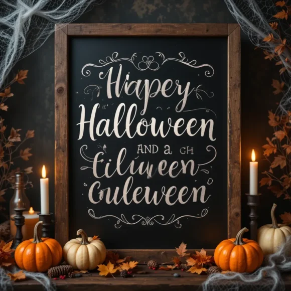 Halloween Quote Chalkboard