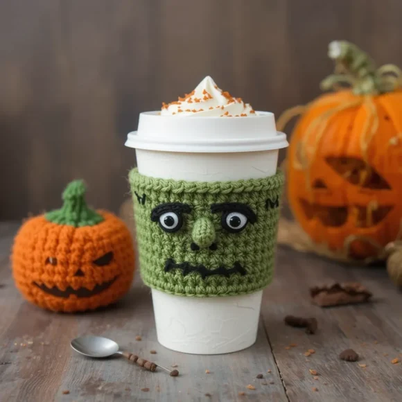 Halloween-Themed Cup Cozies