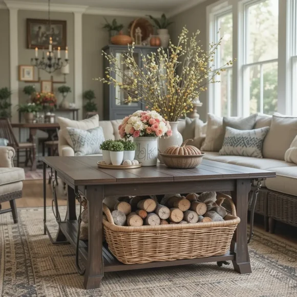 Harvest Basket Under the Table