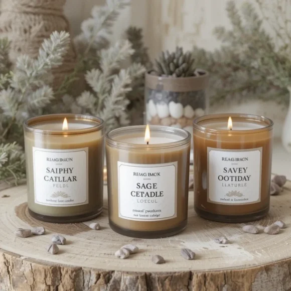 Herb or Garden-Inspired Scented Candles