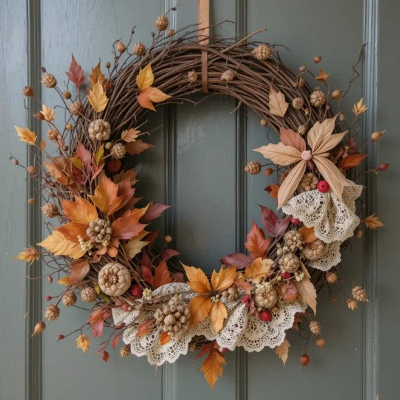 Lace and Dried Leaves Combo