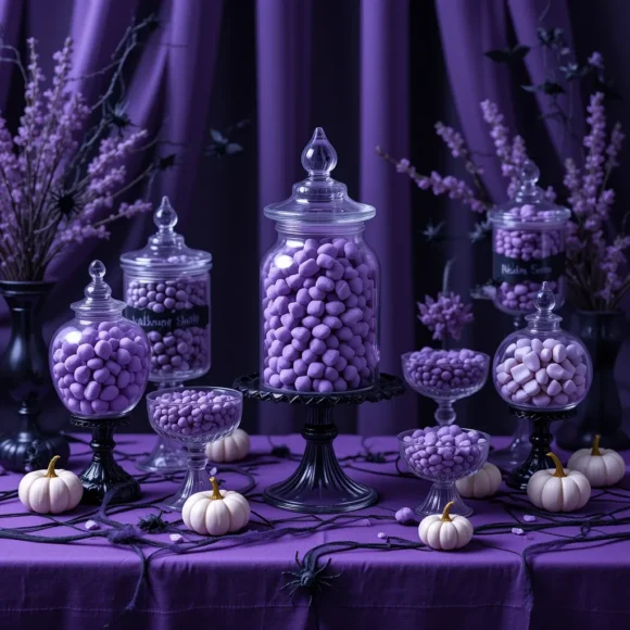 Lavender and Black Candy Bar