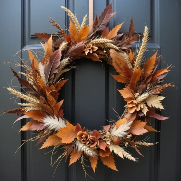 Leather Accented Wreath