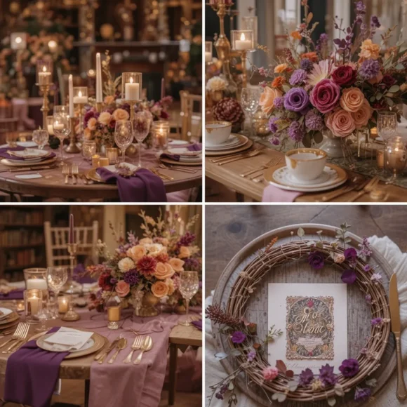 Mauve and Coppery Orange