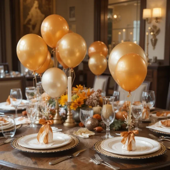 Mini Balloon Bouquets at Each Plate