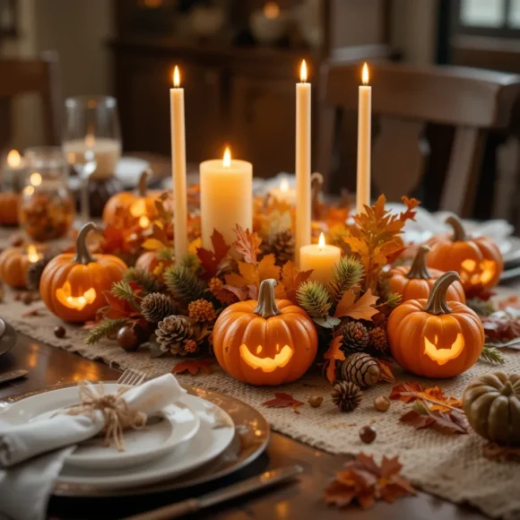 Mini Pumpkin Candle Holders