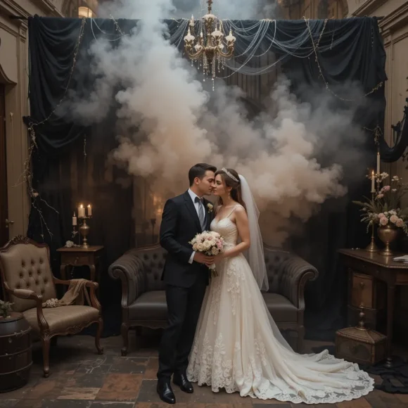 Moody Photo Booth with Fog