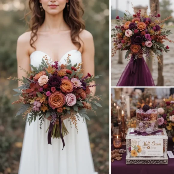 Mulberry and Burnt Sienna