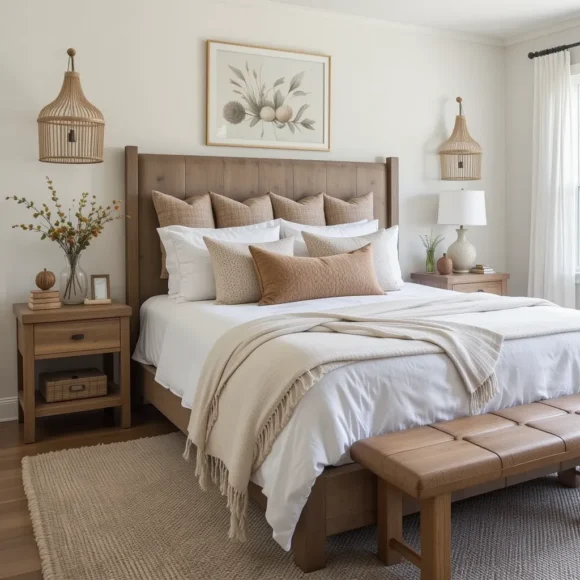 Natural Wood Side Tables