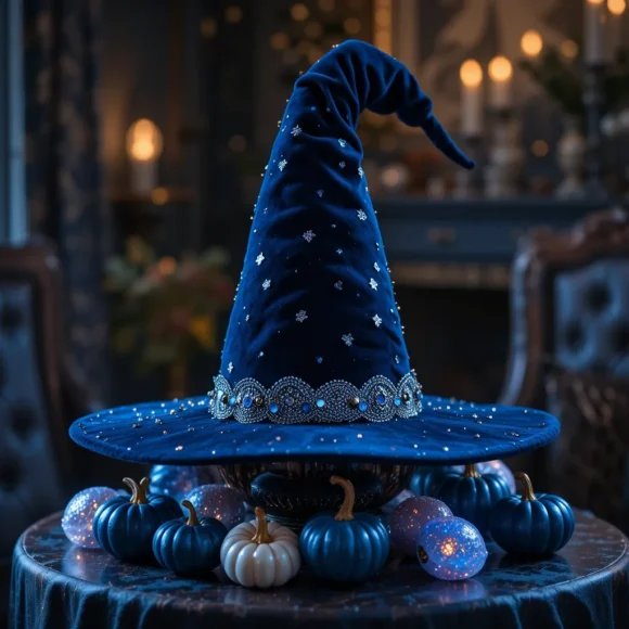 Navy Witch Hat Centerpiece