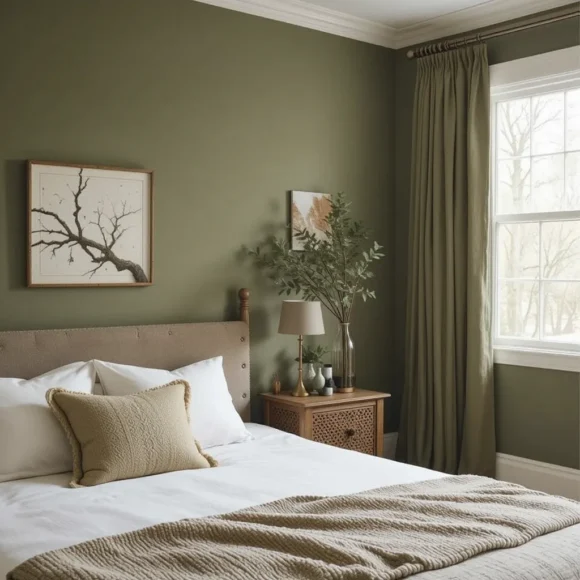 Olive Green Walls or Decor