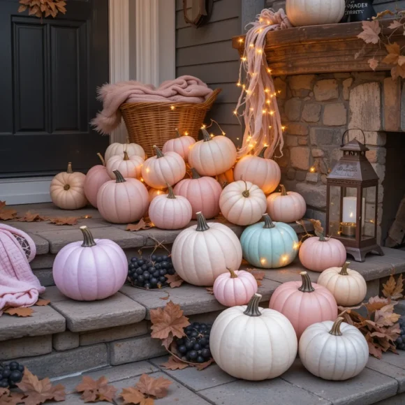 Pastel Pumpkin Display