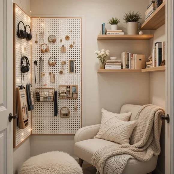 Pegboard Wall Storage