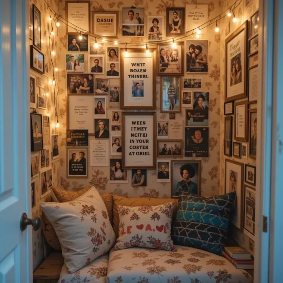 Photo Wall Accent – Closet Reading Nook