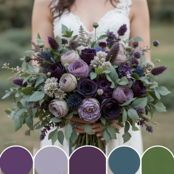 Plum and Sage Green