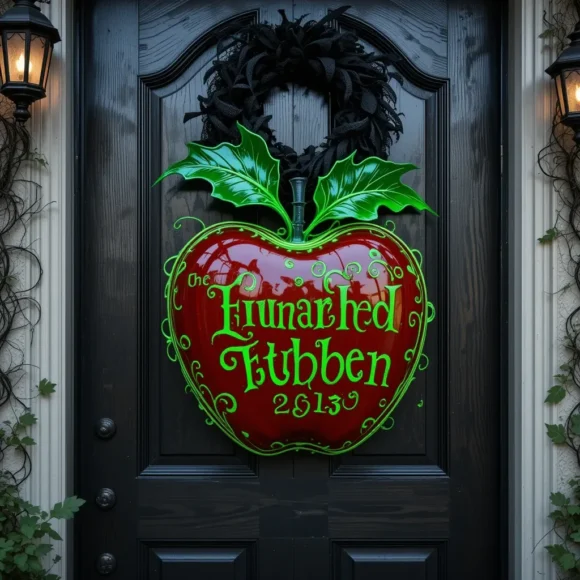 Poison Apple Door Sign