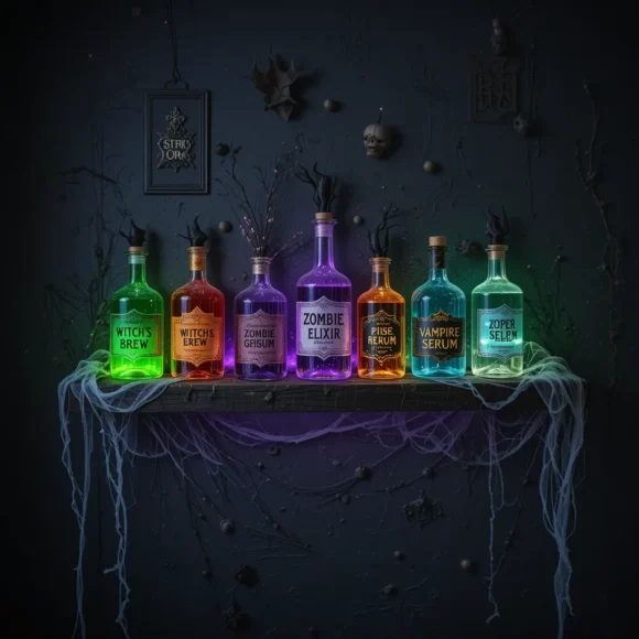 Potion Bottle Display Shelf