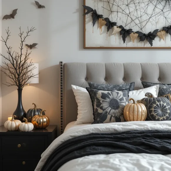 Pumpkin Bedside Decor