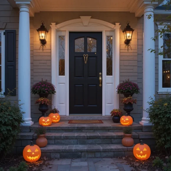 Pumpkin Porch Lights