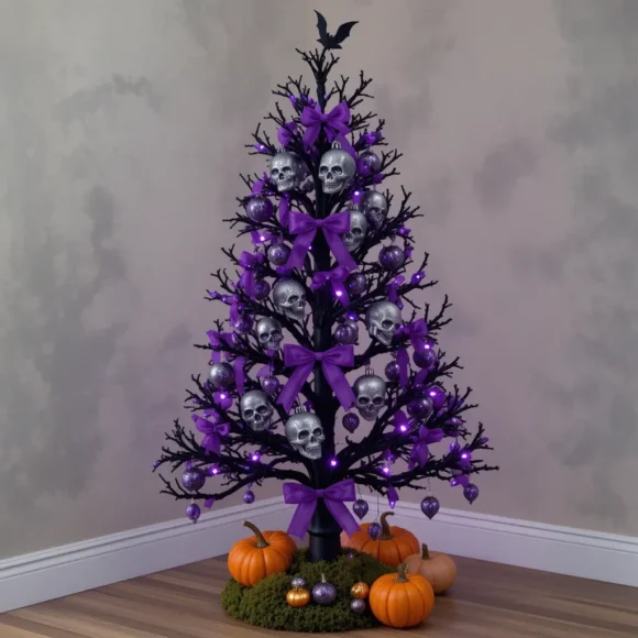 Purple Halloween Tree