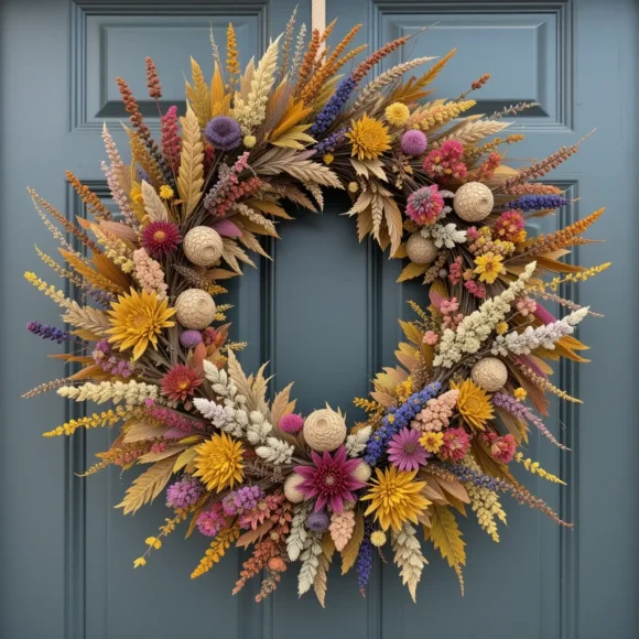Rustic Wildflower Wreath