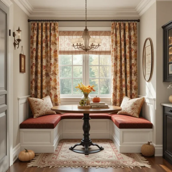 Seasonal Fabric Curtains for Nooks