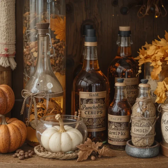 Spice Jars and Fall Flavored Syrups