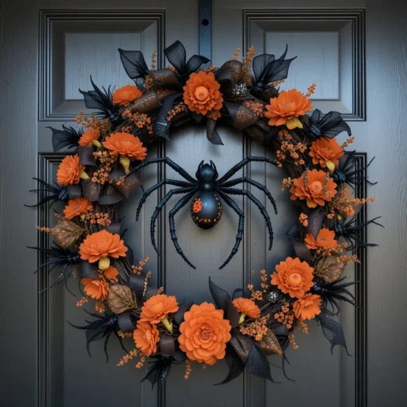 Spider-Laden Wreath
