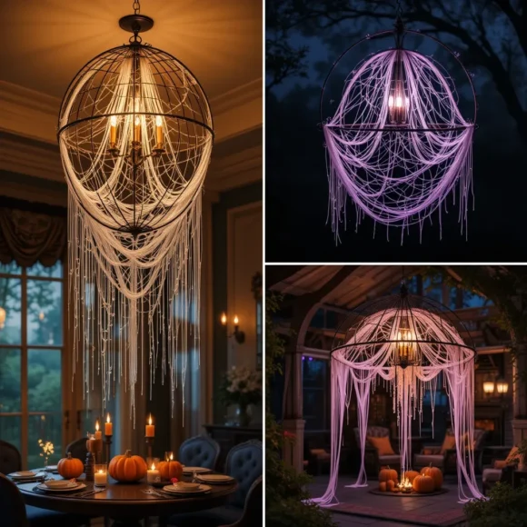Spider Web Chandeliers