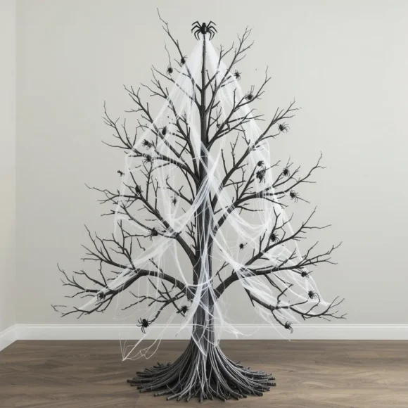 Spider Web Tree with Creepy Crawlers