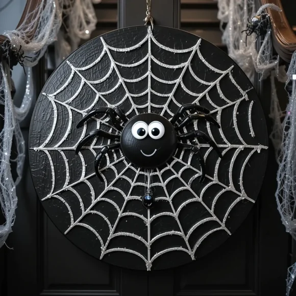 Spider Web Wooden Cutout