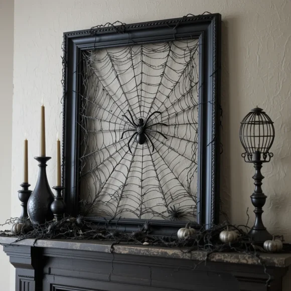 Spiderweb Frame Art