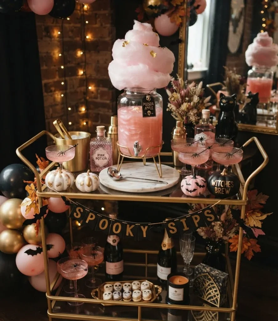 The Poison Apple Pink Bar Cart