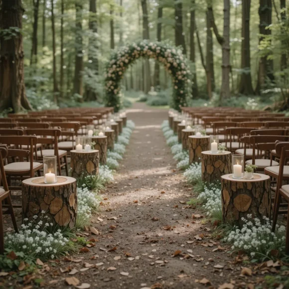 Tree Stump Seating Décor