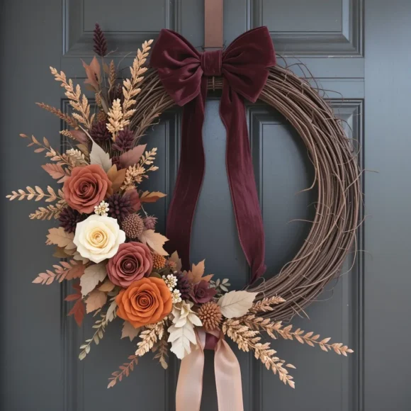 Velvet Ribbon and Dried Roses