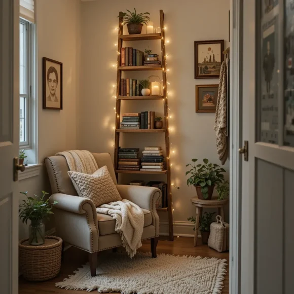 Vintage Ladder Shelf