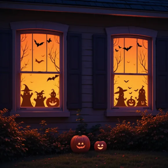 Whimsical Window Silhouettes