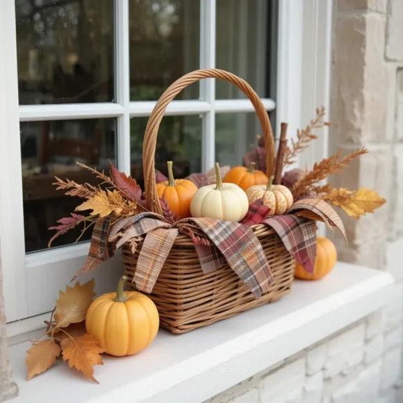 Wicker Basket Vignette