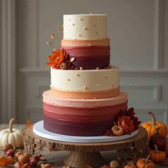 Autumn Ombre Cake