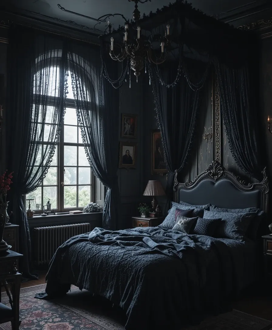 Black Lace Curtains