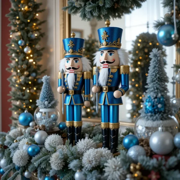 Blue Nutcracker Figures