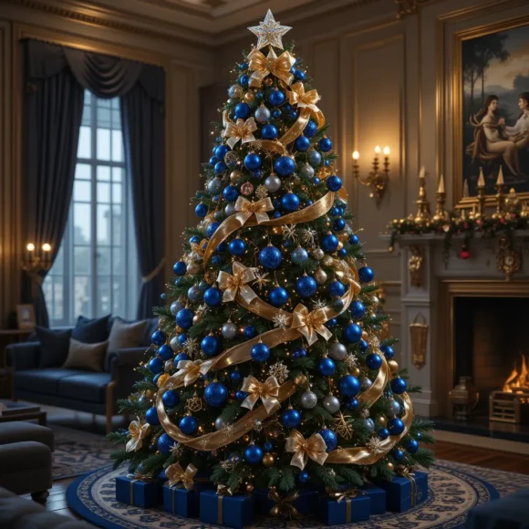 Blue and Gold Elegance