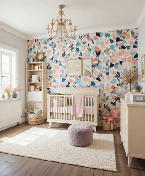 Bold Wallpaper Accent Wall